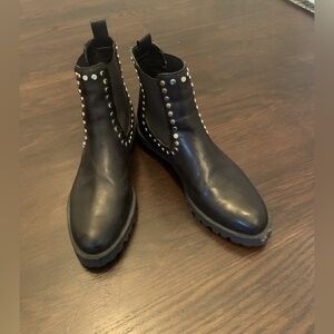 Dolce Vita women’s Black Chelsea boots with silver stud embellishment.Size 8.5